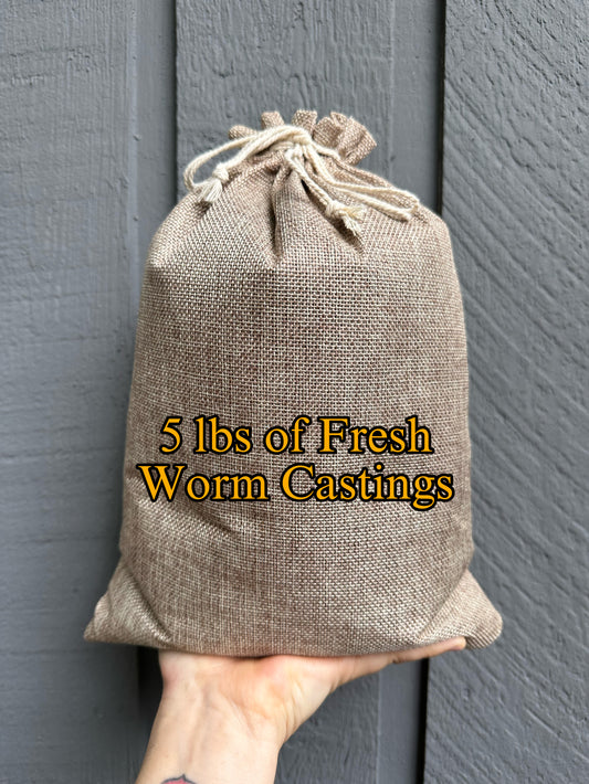 5 Pounds of Worm Castings